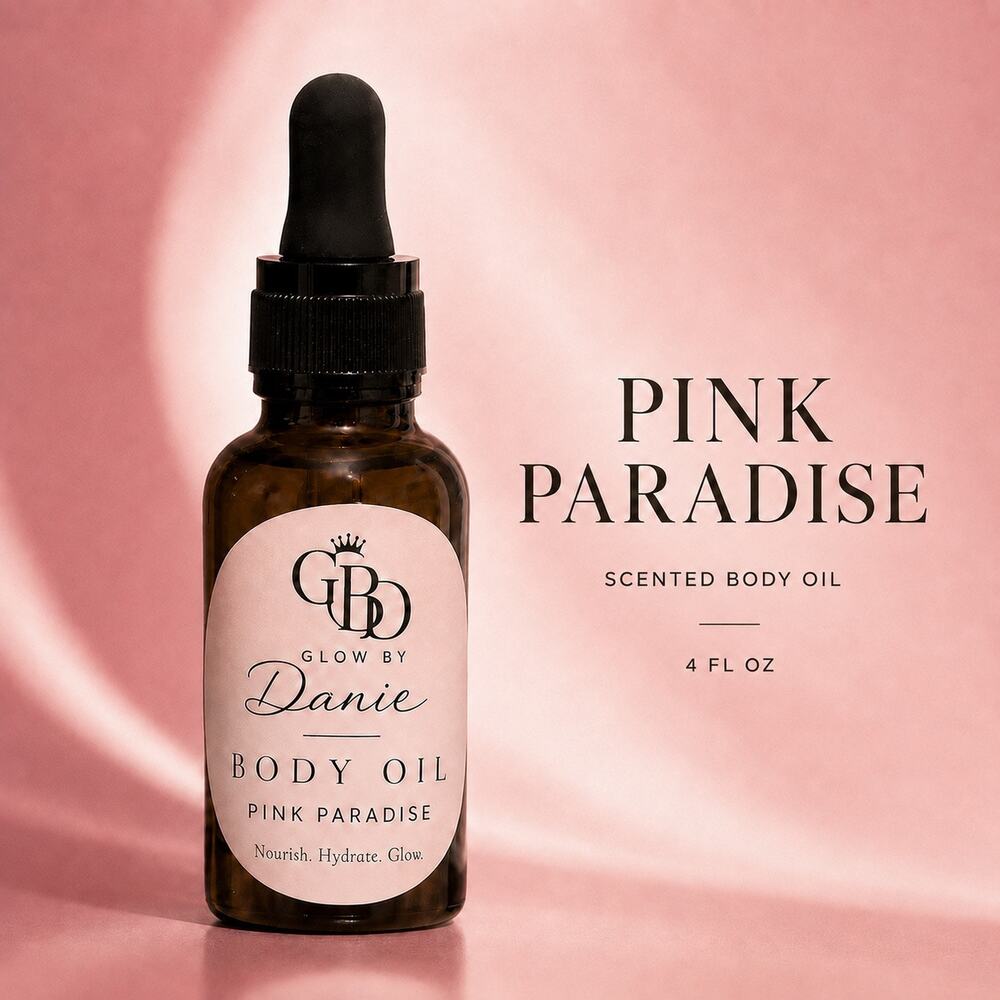 Glow By Danie Pink Paradise Natural Scented Body Oil – 1 FL OZ